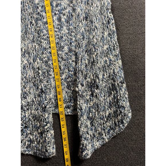 Chico's Chunky Knit Sweater Vest Womens Size 3 US XL Blue Sleeveless Super Soft - Picture 6 of 7